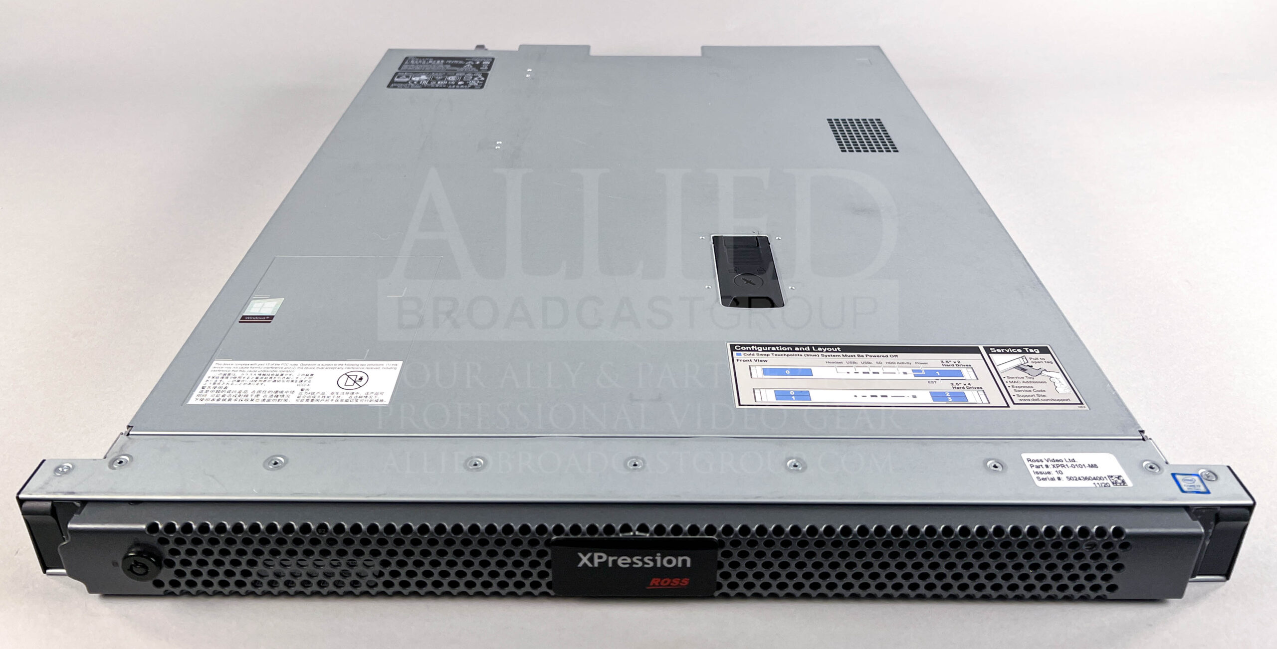 Ross Video Xpression Prime, Datalinq, Xpression Video Codec with M8 1RU  Chassis - USED - Allied Broadcast Group