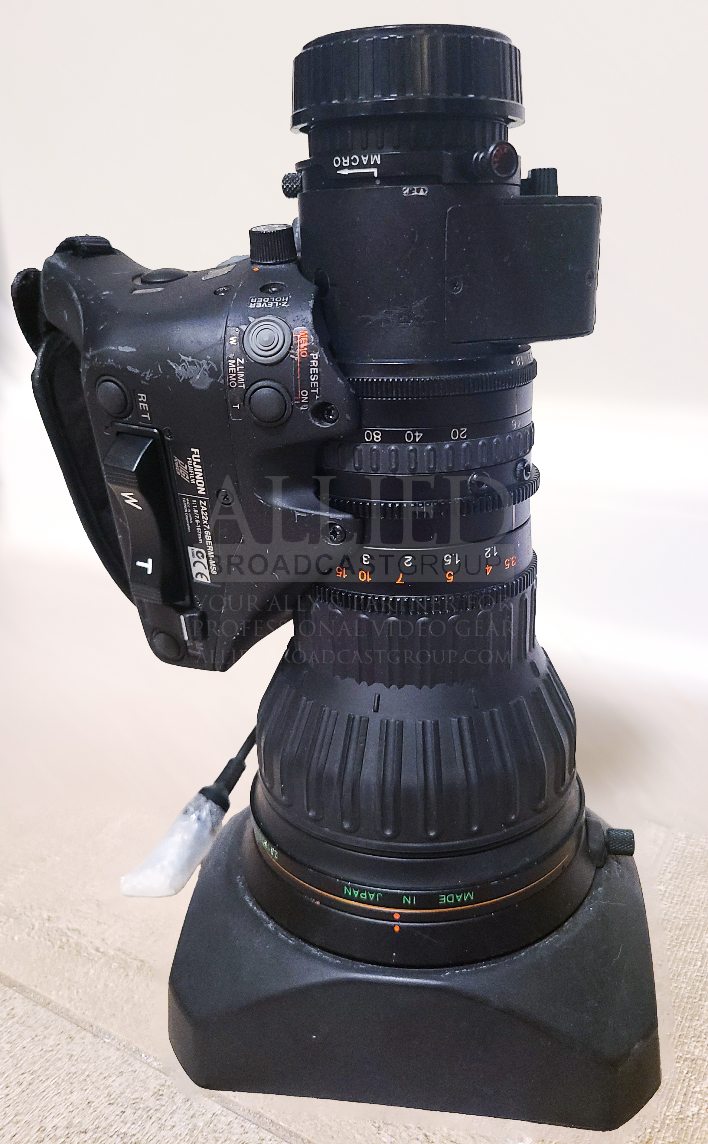 Fujinon ZA22x7.6BERM-M58 (Fully Serviced by Fujinon) - USED Fujinon ZA22x7.6BERM-M58 (Fully Serviced by Fujinon) - USED
